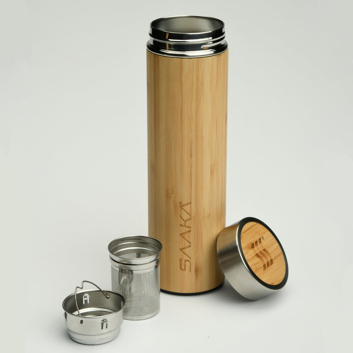 Glass Water Bottle - Bamboo Base & Lid – JAAC & ZAAK