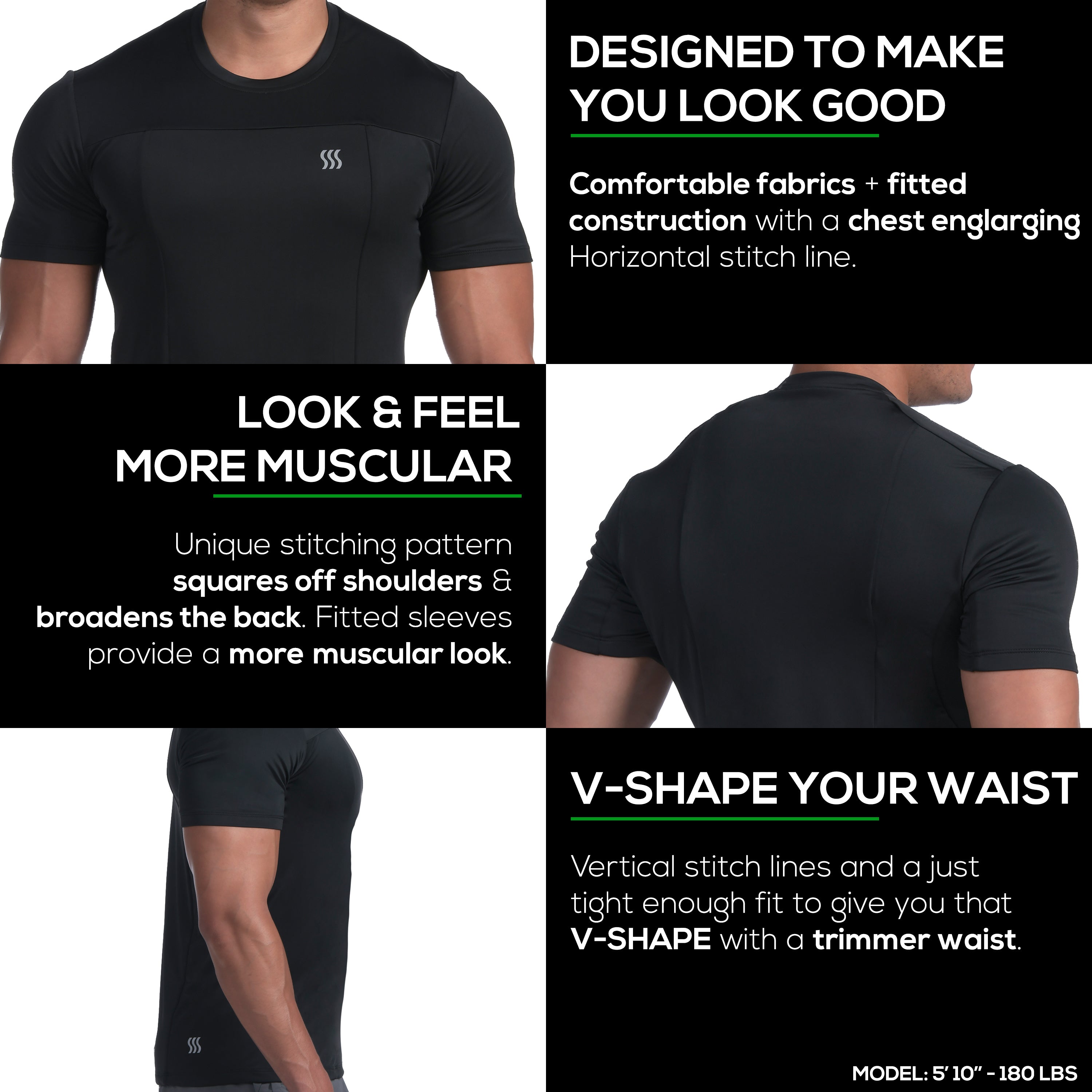 Adjustable Compression Top - Black in 2023  Compression top, Compression,  Shirt style