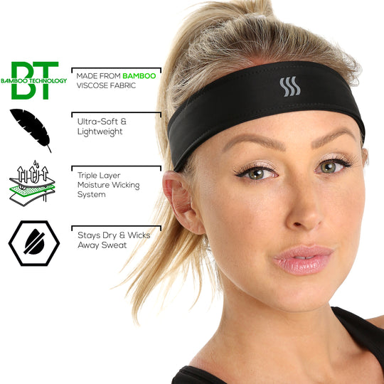 Fully Adjustable Sweatband Headband