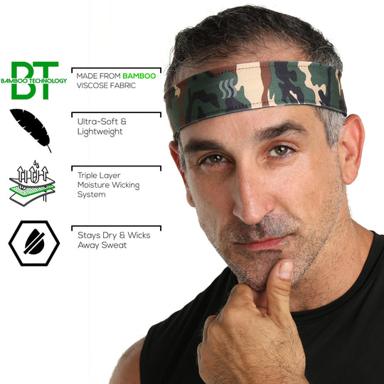 Fully Adjustable Sweatband Headband