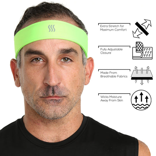 Fully Adjustable Sweatband Headband