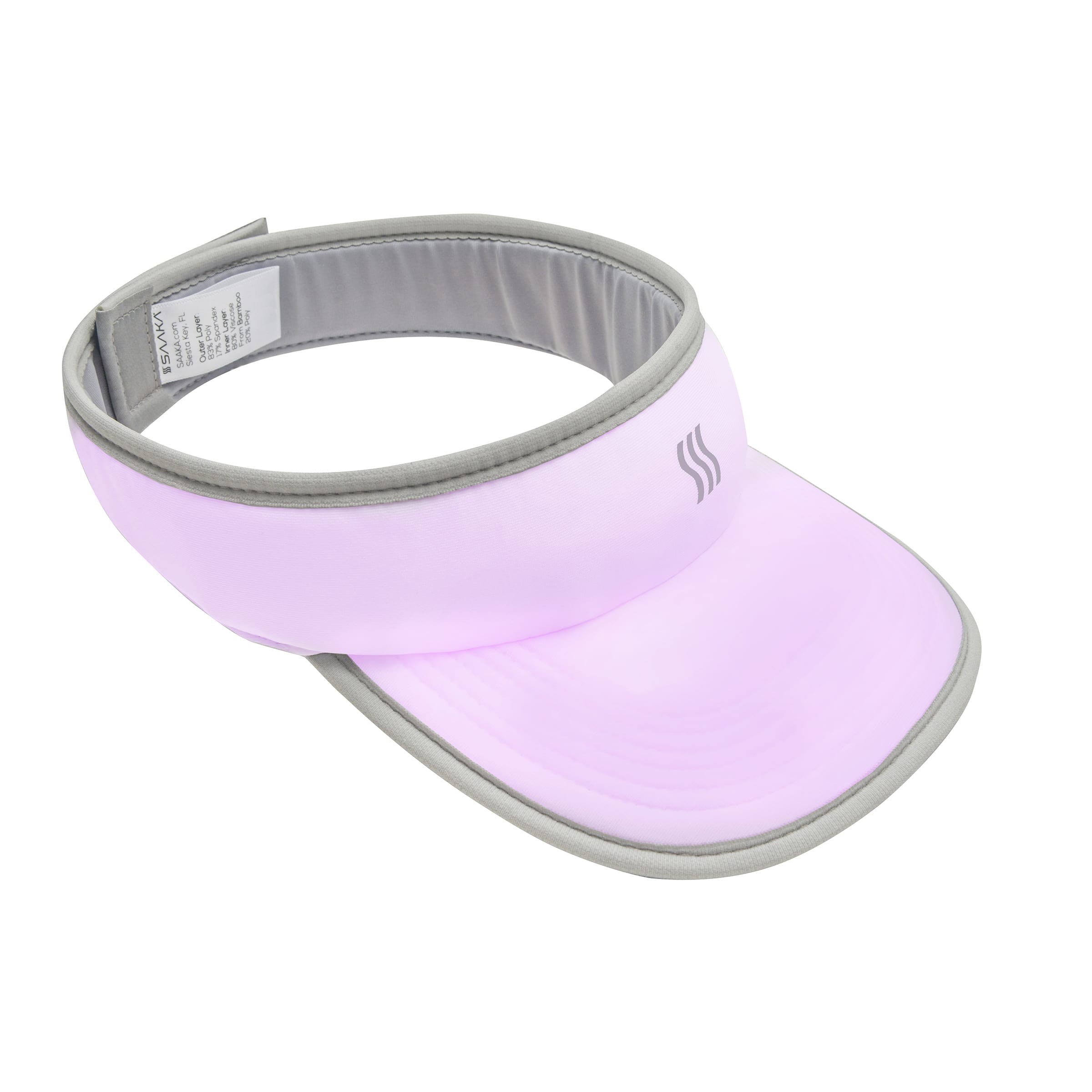 Womens visor hat in purple.